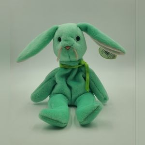 TY Beanie Baby - HIPPITY the Green Bunny (8.5 inch)